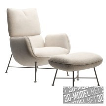3d-модель Мягкие кресла Jalis Lounge от Cor