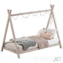 3d-модель Кровать-домик для ребенка