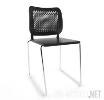 Черный пластиковый стул