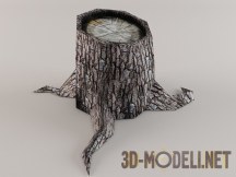 3d-модель Stump low-poly