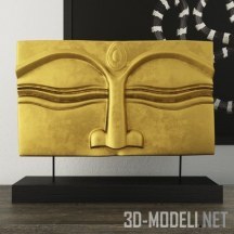 Декор-лицо Золотой Будда