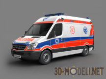 3d-модель Машина скорой помощи – EU Ambulance