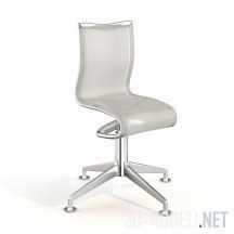 Офисное кресло на металлической ноге