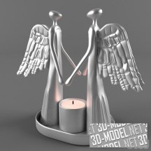 3d-модель Подсвечник в форме ангелов