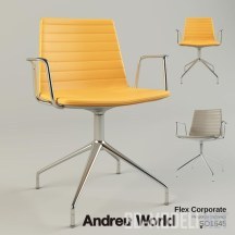 3d-модель Стул Flex Corporate SO1645 от Andreu World