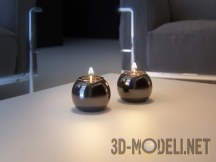 3d-модель Круглые подсвечники