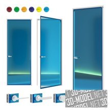 3d-модель Двери Aladin Swing Plain от Glas Italia
