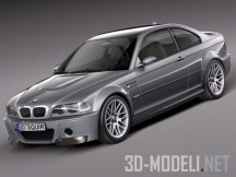 3d-модель Автомобиль BMW M3 e46 CSL