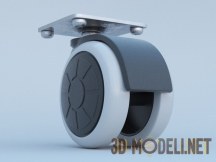 3d-модель Мебельное колесо