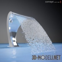 3d-модель Водопад для бассейна Cobra 500 от Conrays