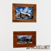 3d-модель Картины с альпийскими видами