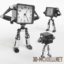 3d-модель Часы-робот