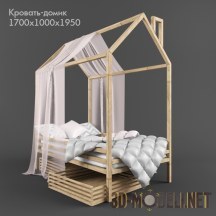 Кровать-домик для детской комнаты