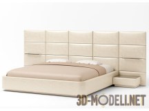 3d-модель Двухметровая кровать Dream land – Sicilia Lux 200x200