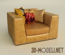 3d-модель Leather armchair Formitalia