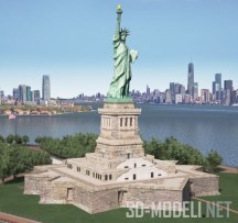 3d-модель Статуя Свободы