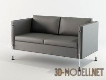 3d-модель Диван и кресло на стержнях-ножках