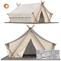 3d-модель Палатка для глемпинга