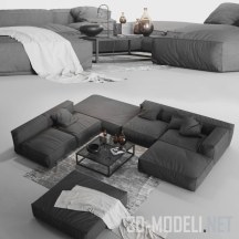 3d-модель Модульный диван Peanut от Bonaldo