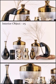 3d-модель Современные вазы для интерьера
