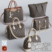 3d-модель Набор сумок Louis Vuitton