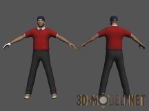 3d-модель Персонаж «Golfer»