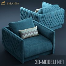 3d-модель Кресло Miami Smania