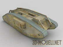 3d-модель Британский танк MK I «Female»