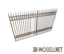 3d-модель Металлический забор
