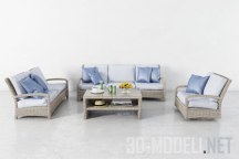 3d-модель Комплект террасной мебели
