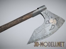 3d-модель Средневековый боевой топор