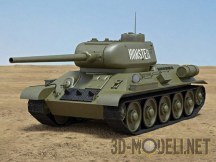 3d-модель Средний танк T-34-85