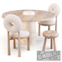 3d-модель Набор мебели Emmanuelle Simon Baba