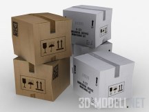 3d-модель Упаковочные коробки из картона