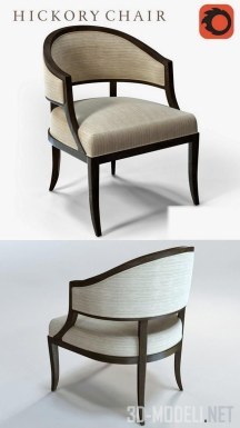 3d-модель Кресло Claude Chair 5412-23 Alexa Hampton