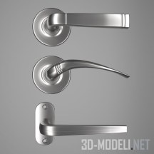 3d-модель Коллекция современных дверных ручек