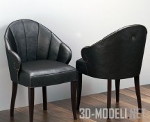 3d-модель Дизайнерский стул с фигурными подлокотниками