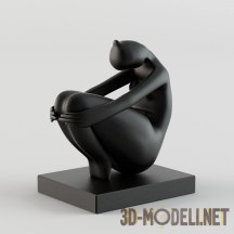 3d-модель Статуэтка «Сидящая девушка»