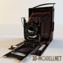 3d-модель Фотоаппарат в стиле ретро