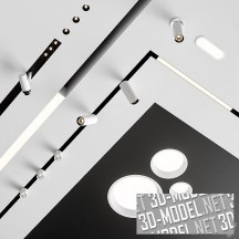 3d-модель Врезные и трековые светильники от Arkoslight