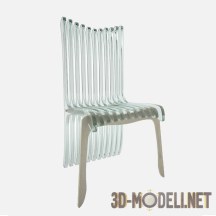 3d-модель Современный стул из прозрачного пластика