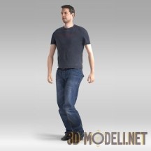 3d-модель Мужчина Стефан Hi-Poly