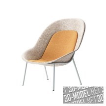 3d-модель Кресло Nook PET Felt Lounge от De Vorm