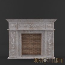 Каминный портал в стиле барокко