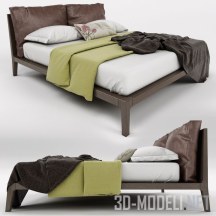 3d-модель Кровать с бельем в эко–стиле