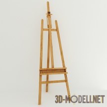 3d-модель Деревянный мольберт