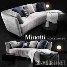 3d-модель Диван LOUNGE SEYMOUR от Minotti