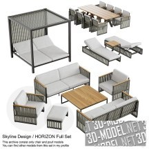 3d-модель Садовая и пляжная мебель Horizon от Skyline design