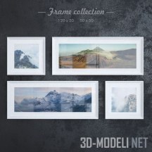 3d-модель Коллекция картин на тему природы