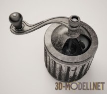 3d-модель Механическая кофемолка в ретро-стиле